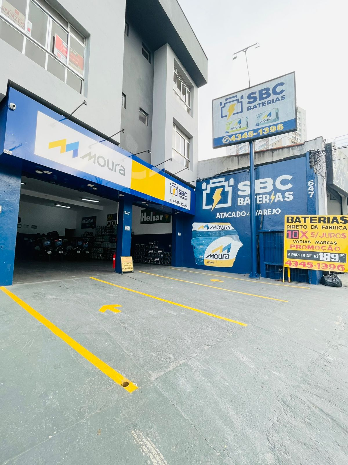 SBC Baterias — Instalação